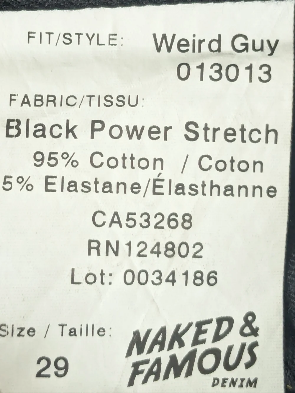 Naked & Famous Denim up sale